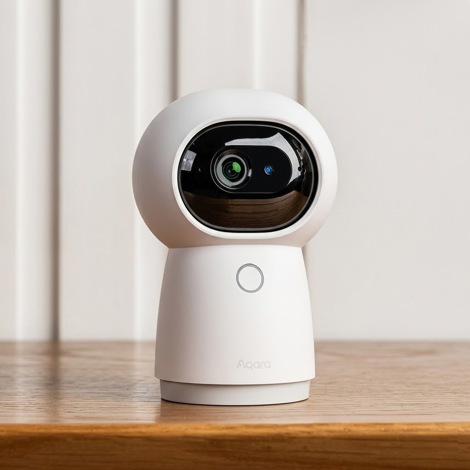 Aqara智能家居錄影及網關 G3的側面，是國際版香港行貨有1年自攜保養