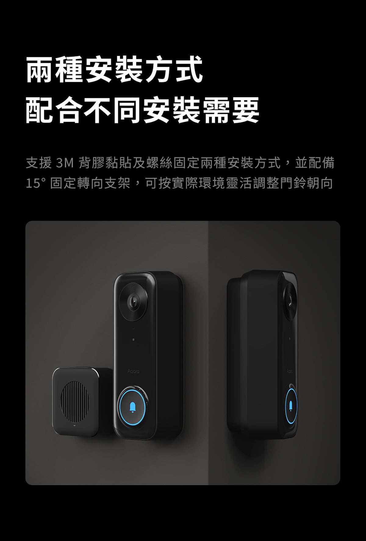 Aqara 智能視像門鈴 G400 Select（PoE/有線供電) Aqara Doorbell Camera G400 Select (PoE / Wired) 國際版 香港行貨 產品介紹圖
