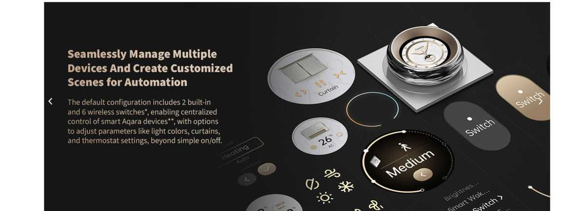 Aqara 繁星旋轉開關 V1 Aqara Smart Wall Panel Knob V1 國際版 香港行貨 產品介紹圖