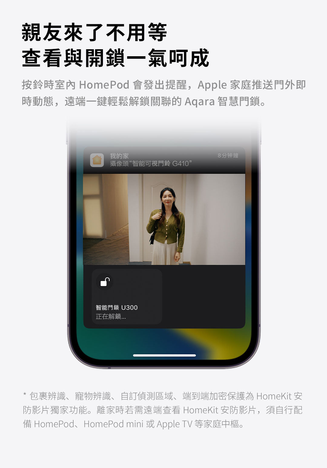 Aqara 人面識別智能可視門鈴 G410 Select - 升級版