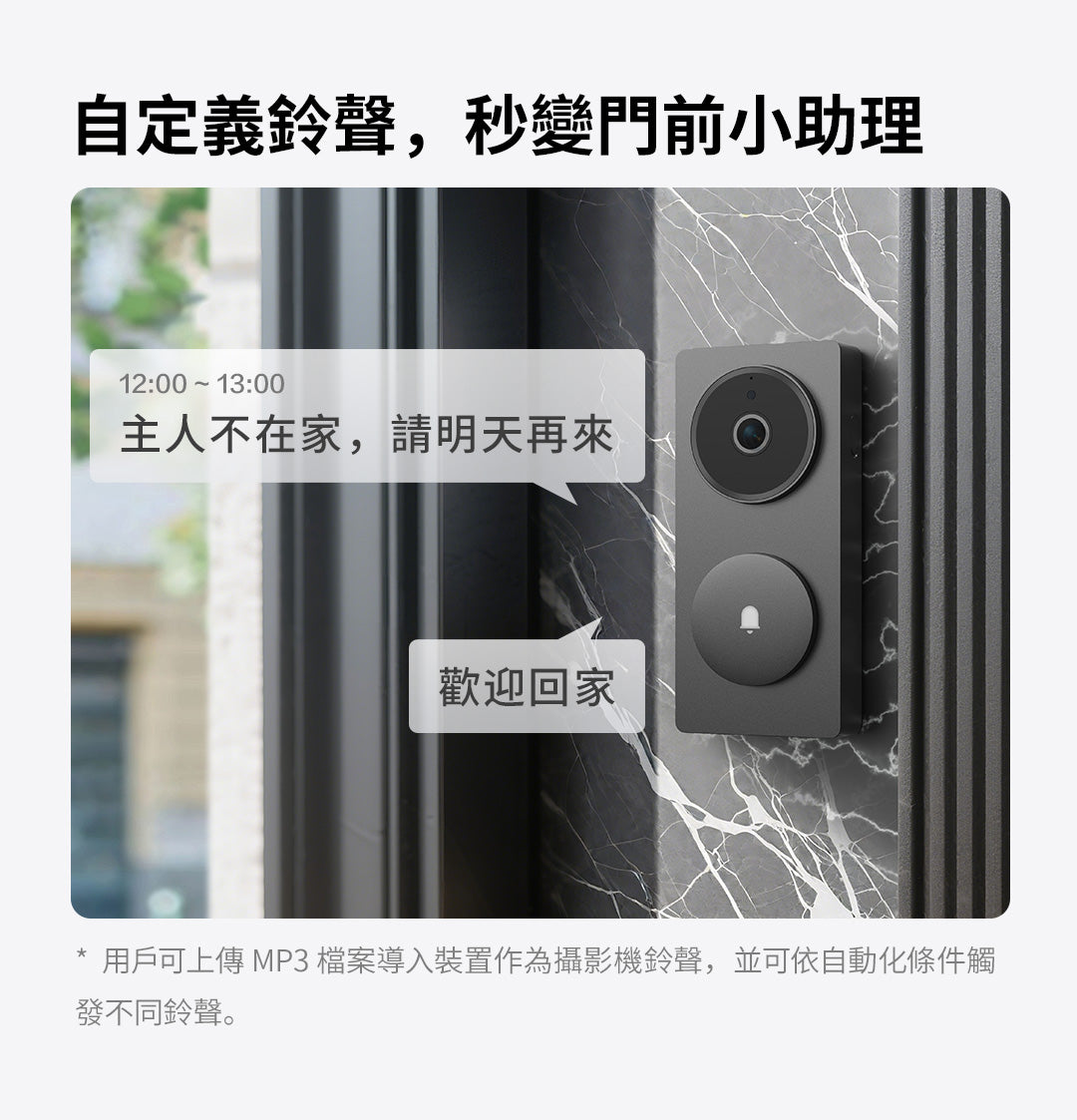 Aqara 人面識別智能可視門鈴 G410 Select - 升級版