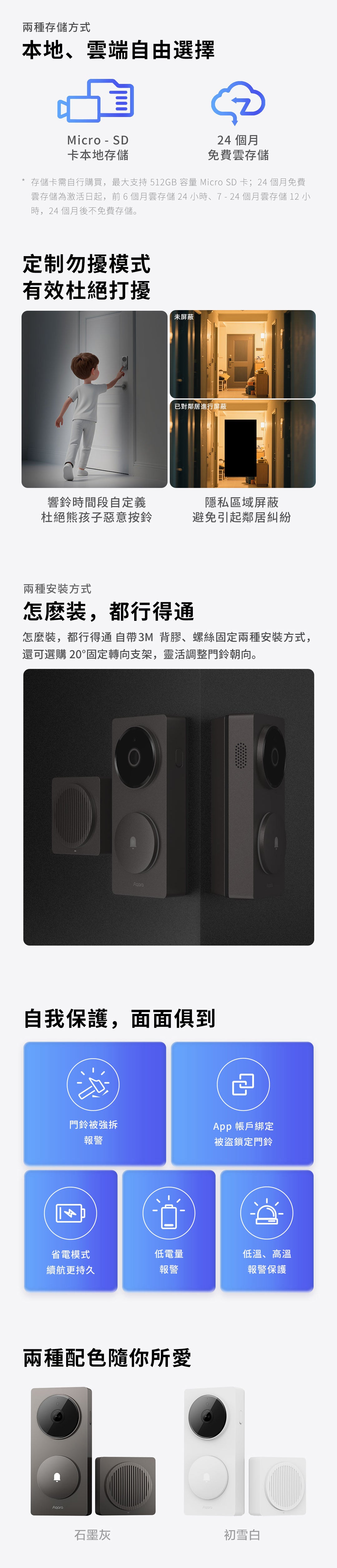 Aqara 人面識別智能可視門鈴 G410 Select - 升級版