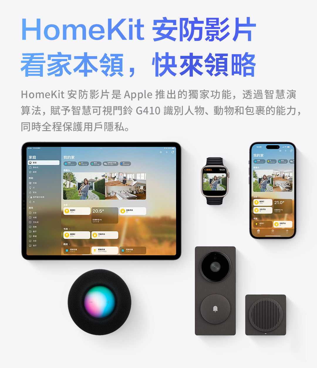 Aqara 人面識別智能可視門鈴 G410 Select - 升級版