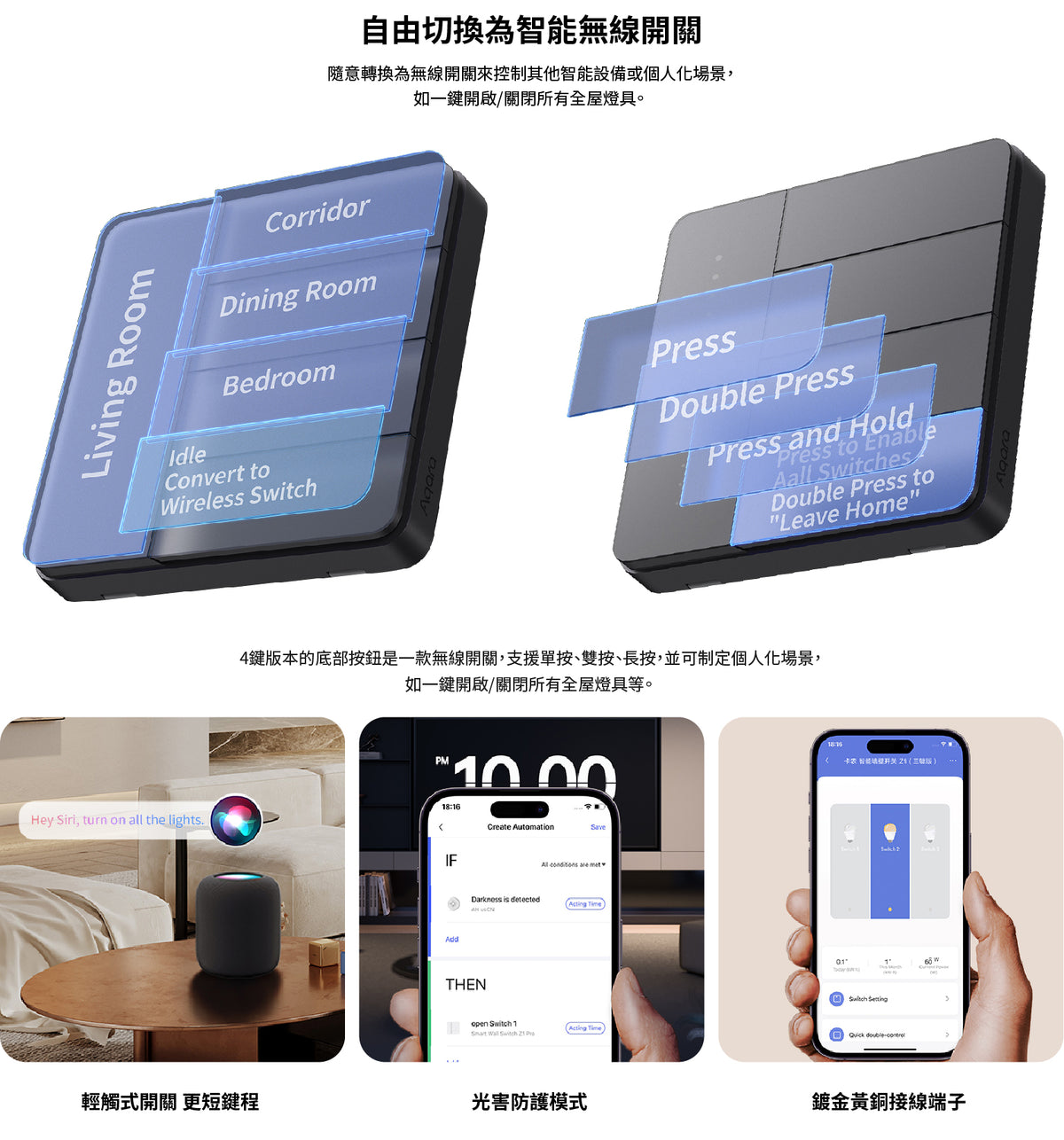 Aqara 智能牆壁開關 Z1 Pro Aqara Smart Wall Switch Z1 Pro 國際版
香港行貨