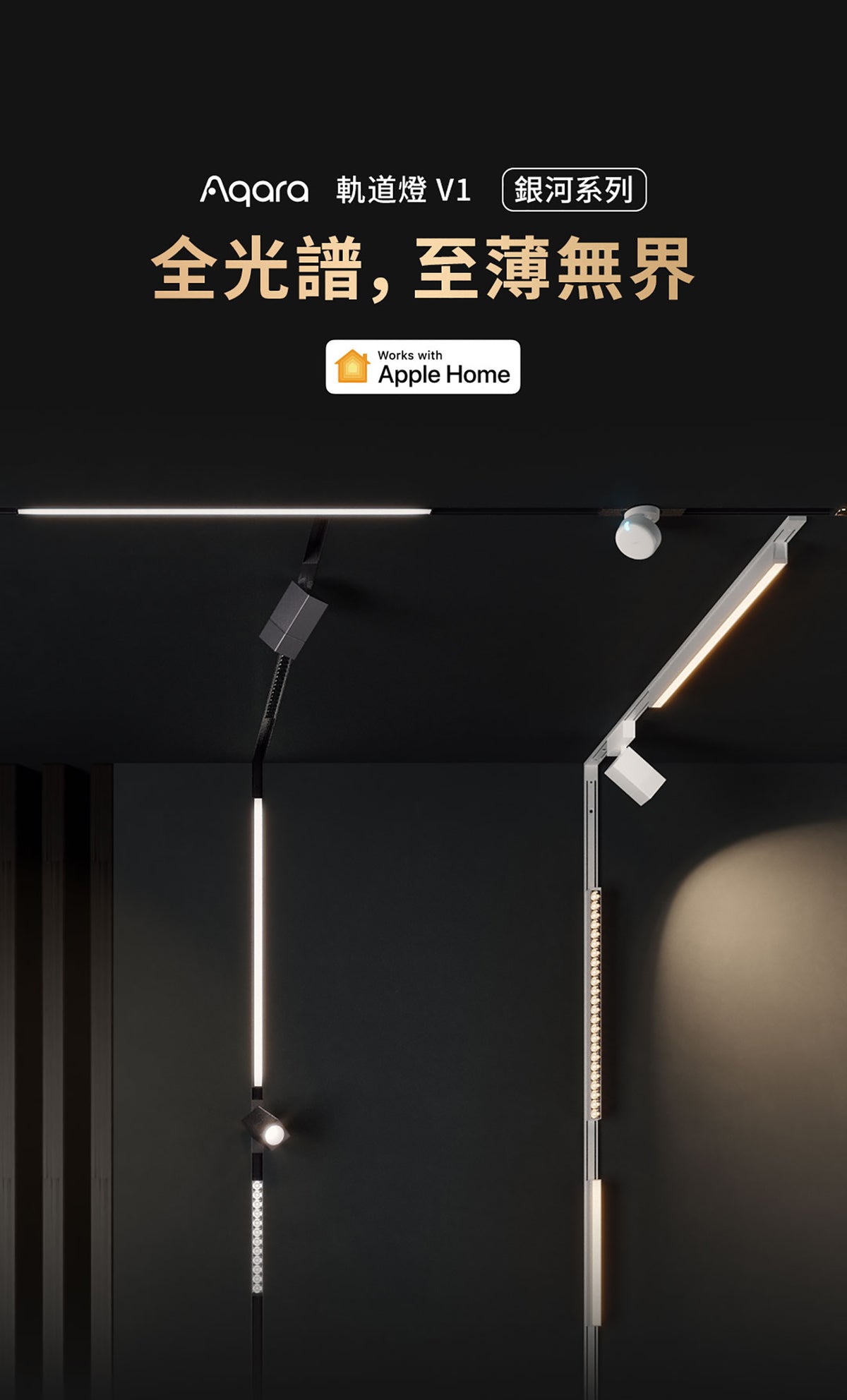 Aqara 磁吸路軌射燈 V1 24° 12W (白/灰)