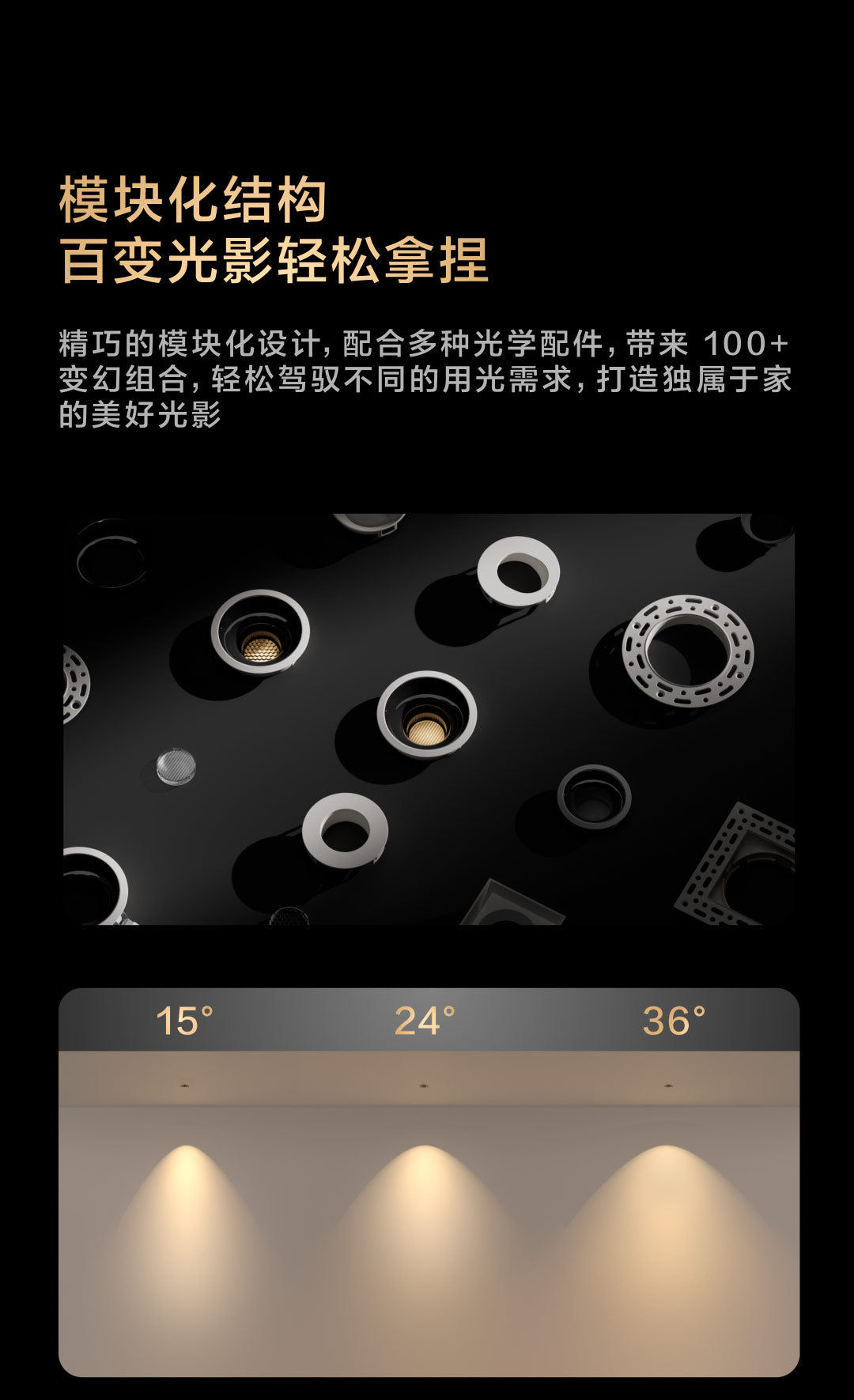 Aqara 智能雙色溫射燈 V1 15°/24°/36° 8W/12W