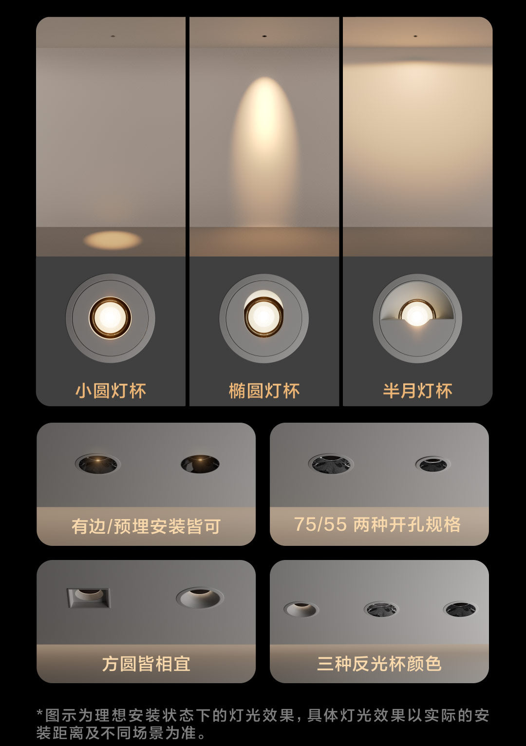 Aqara 智能雙色溫射燈 V1 15°/24°/36° 8W/12W