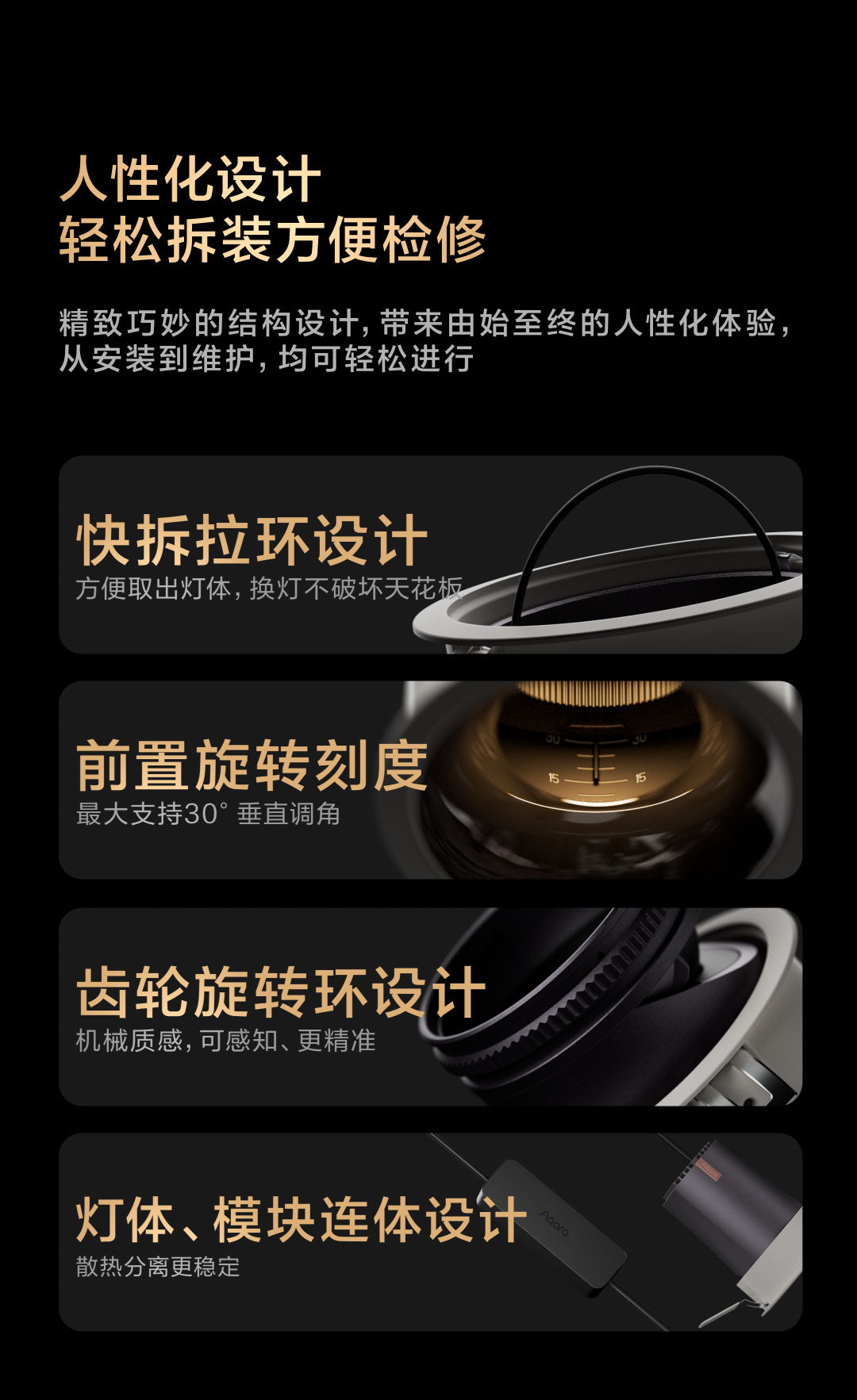 Aqara 智能雙色溫射燈 V1 15°/24°/36° 8W/12W