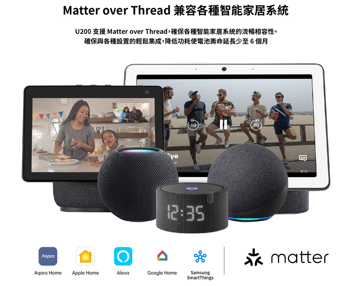 Aqara 智能附加鎖 U200 (Matter) - 不包安裝