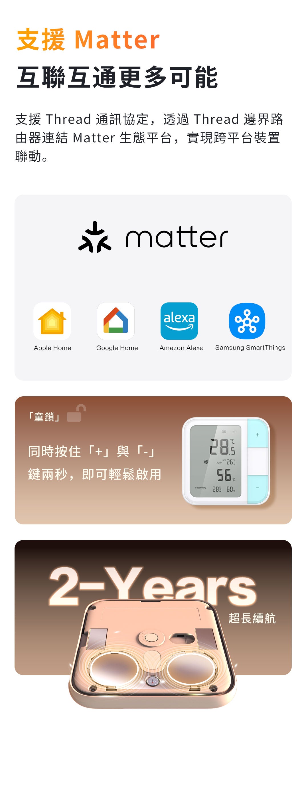 Aqara 多功能溫濕度控制器 W100