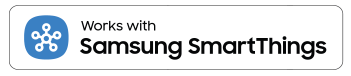Works with Samsung SmartThings